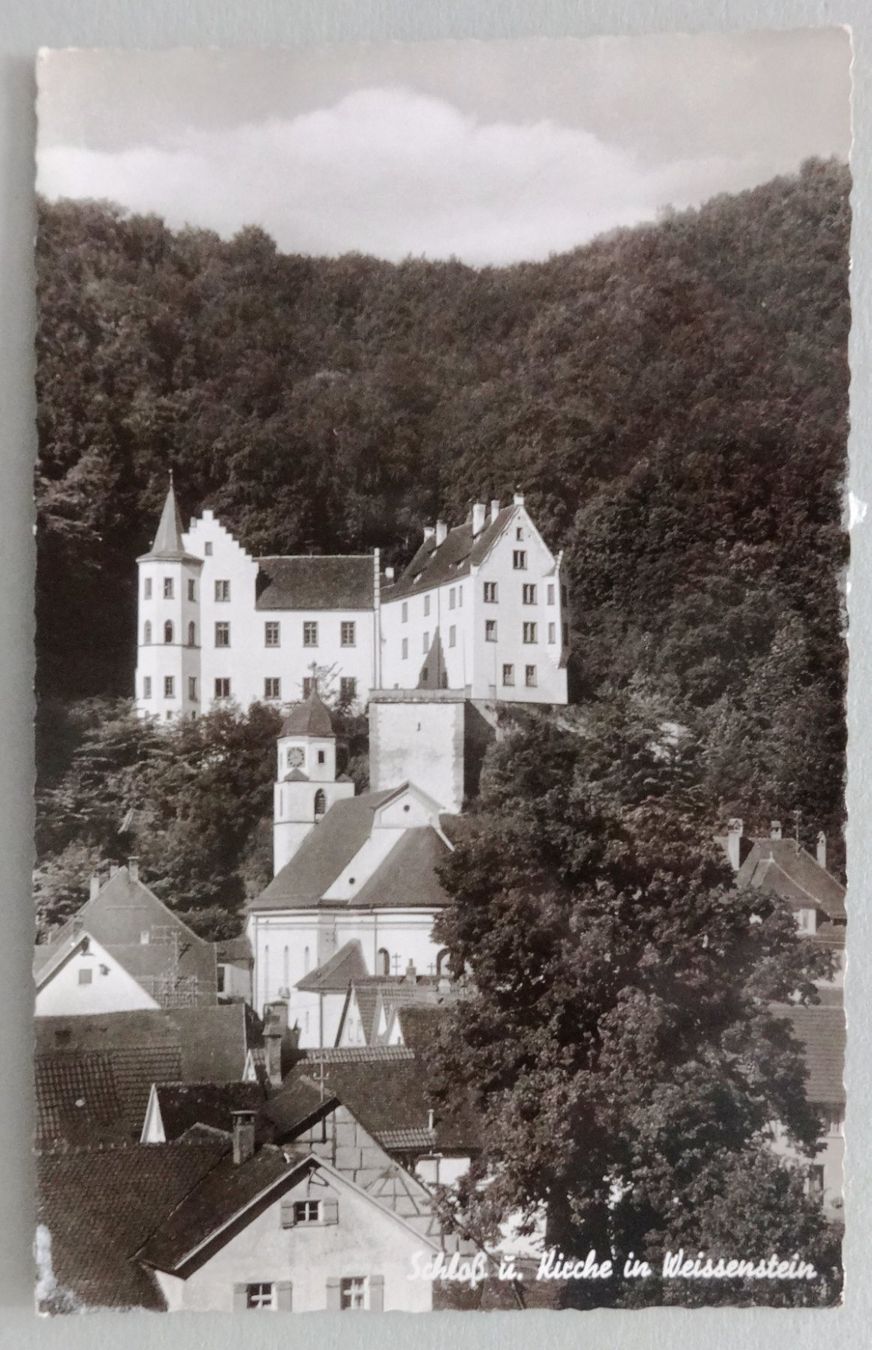 Ansichtskarten: Schloss und Kirche in Weissenstein – Gebraucht aus Fétigny von Billy2miny