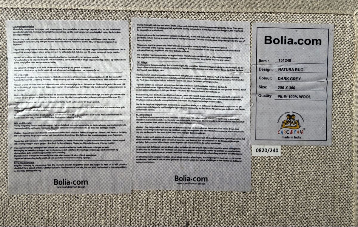 Tappeti: Bolia Teppich 300x200 – Usato da Zürich venduto da svj_mdb8 1
