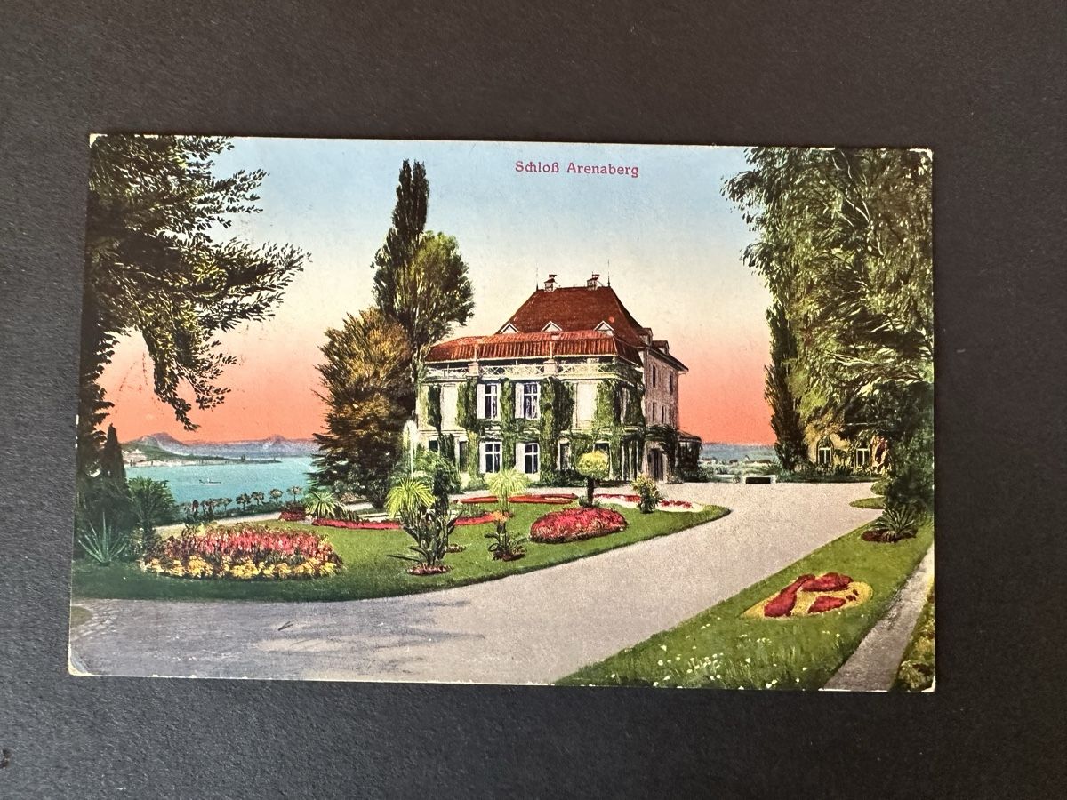 Ansichtskarten: Schweiz - AK Schloss Arenaberg 1916 – Gebraucht aus Schmitten / FR von Samsara169