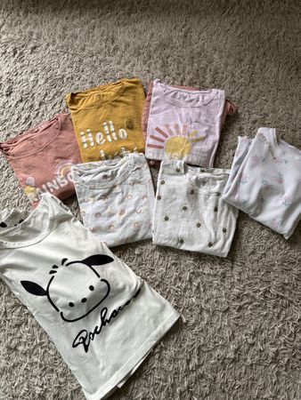 7 Sommer Pyjama Mädchen Gr. 146/152