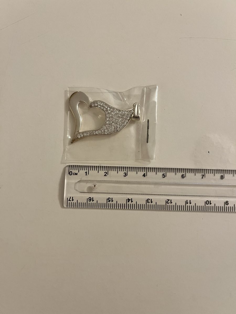 Ciondoli: 925 silber herz anhänger – Nuovo e nell'imballaggio originale da Luterbach venduto da uhrmacherin89