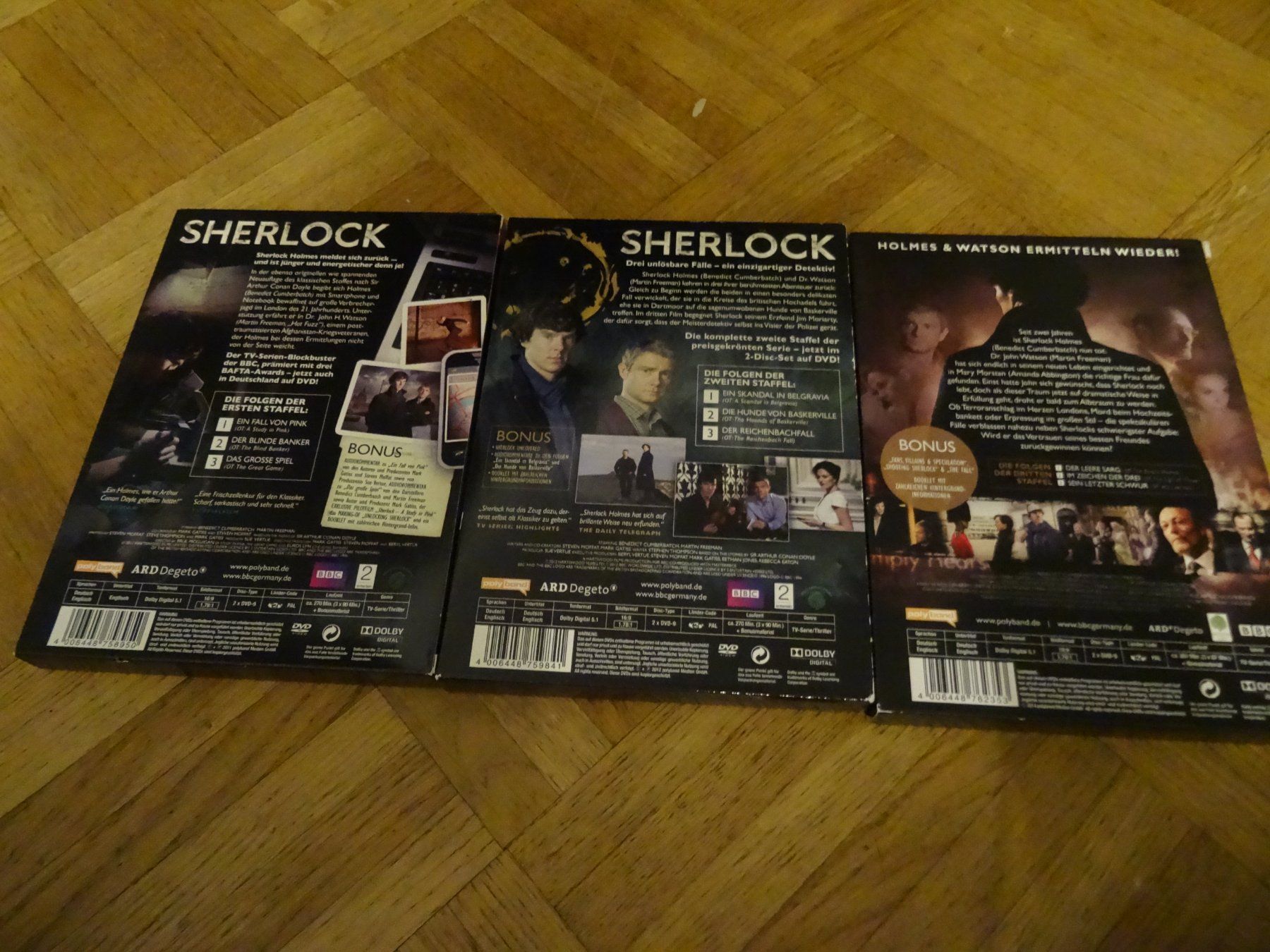 Tutti i DVDs: Sherlock DVD Staffeln 1 bis 3 – Usato da Olten venduto da Disc-Verkauf 1