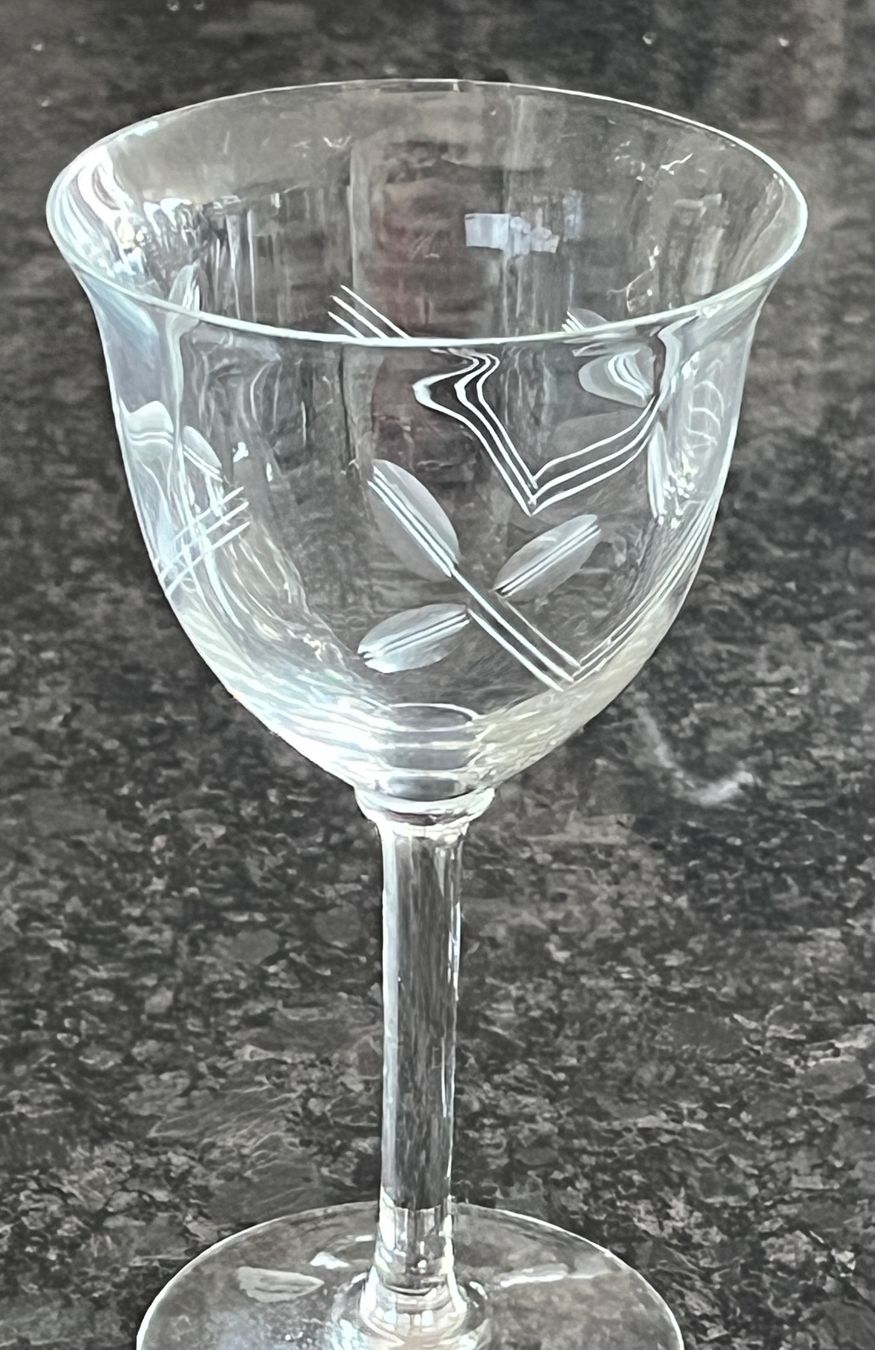 Verres: antike Weingläser -  handgeschliffen – D'occasion à Stetten AG par Brissago25 1