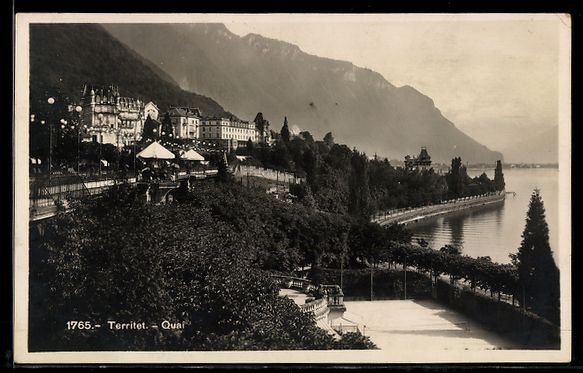 Cartoline postali: AK Territet, Quai – Usato da Berlin venduto da bartko-reher