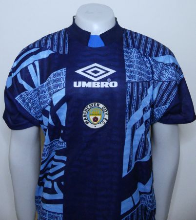 Manchester City, training shirt, saison 1993-1994, taille M
