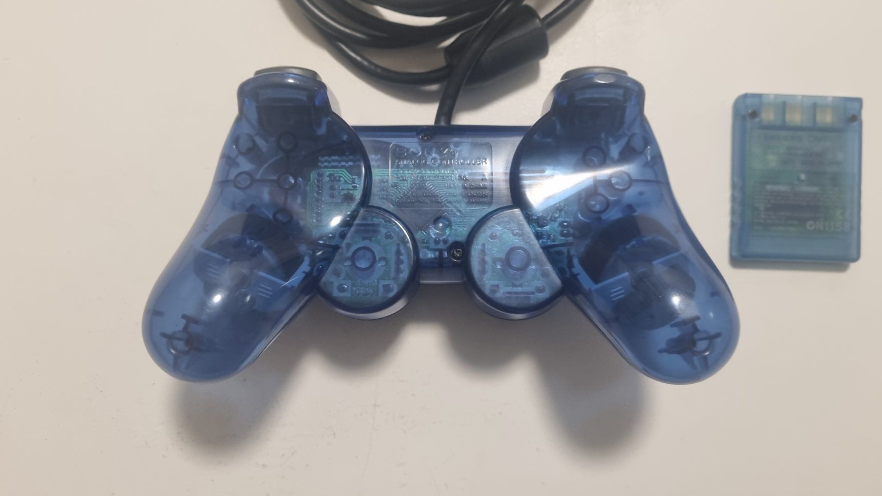 Sony Console: PS2 PlayStation 2 Controller + Memory Card blau Transparent – Usato da Birsfelden venduto da val_d9c2 4