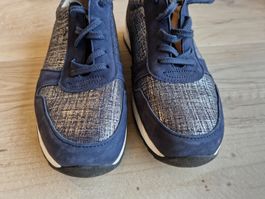 Finnfort Halbschuhe blau gemustert