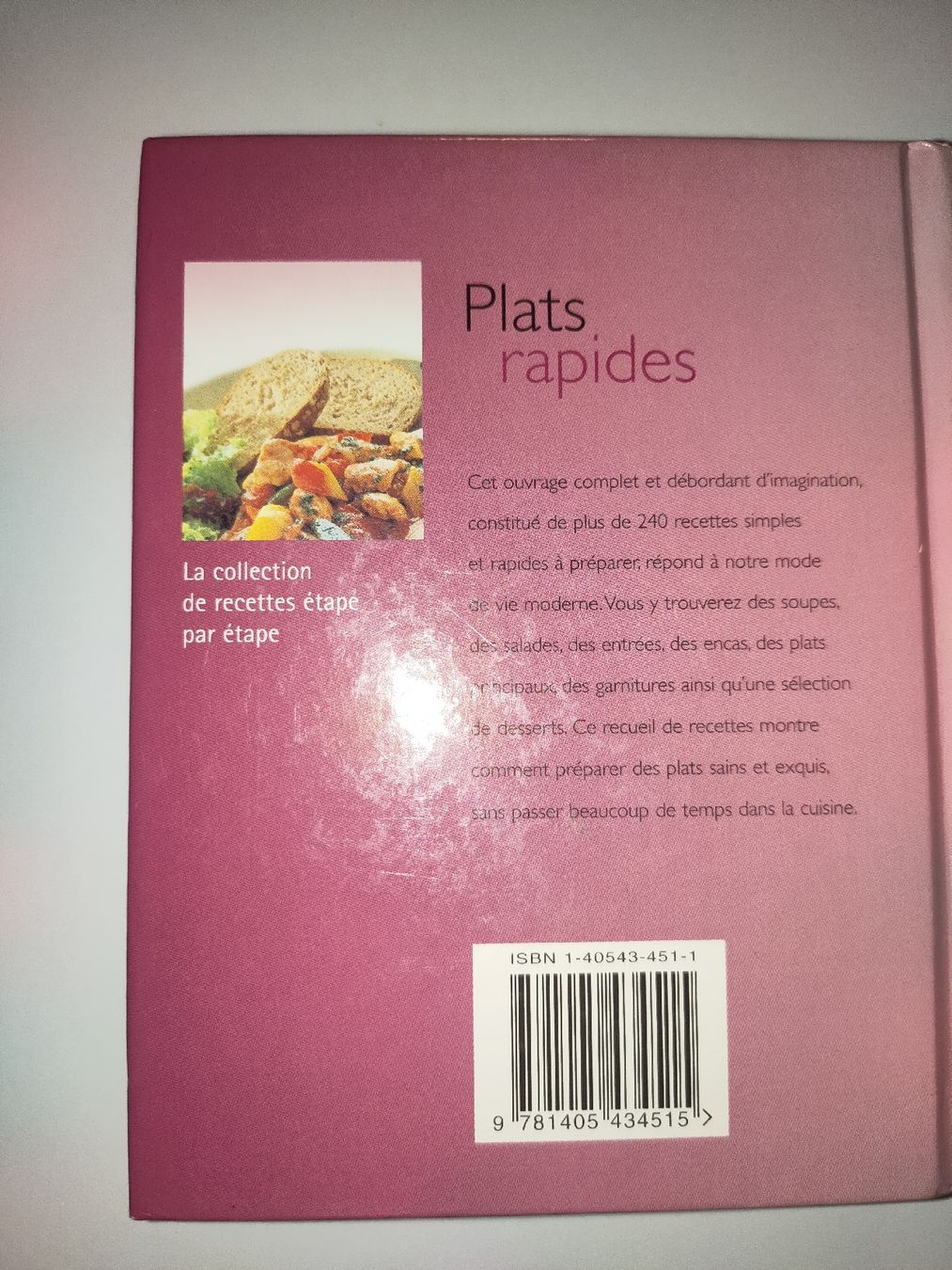 Libri: Livre de cuisine "Plats rapides" – Usato da Lausanne venduto da Cassandra11 1