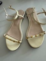 Bally Sandalen Leder Crème Grösse 37 gebraucht
