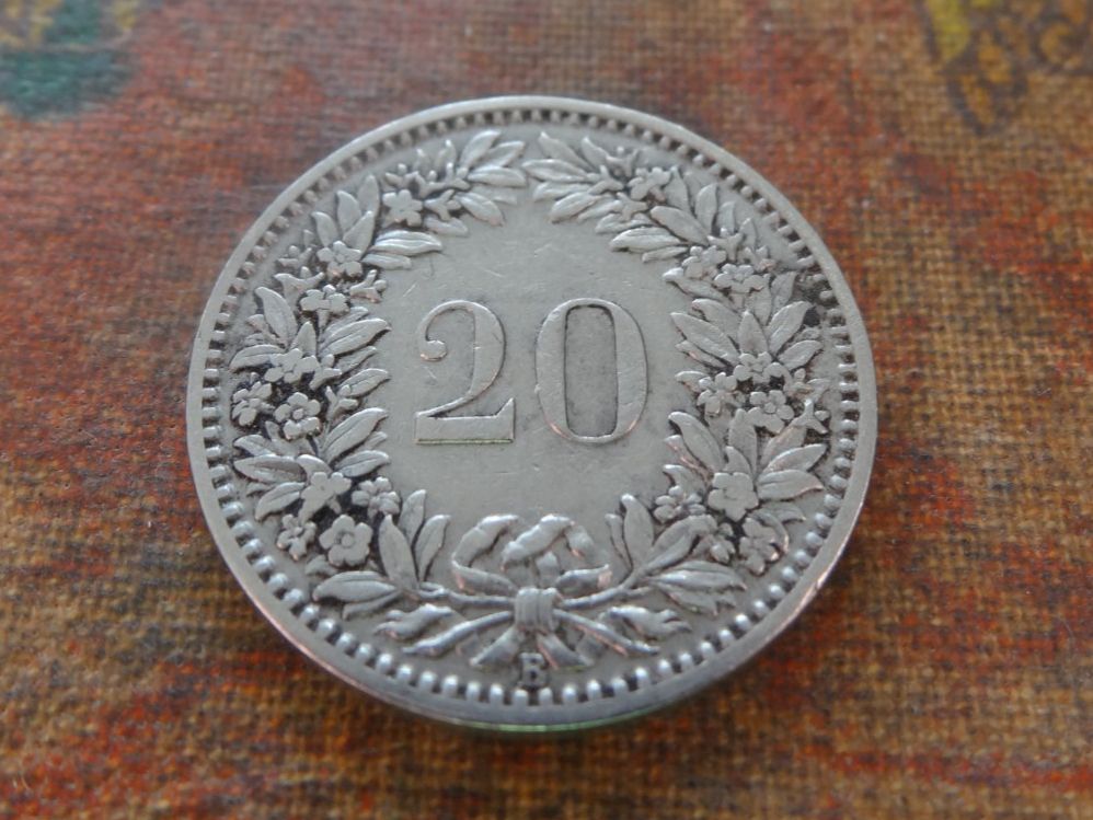 Tutti le monete: 20 Rp. 1919 – Usato da Romanel-sur-Lausanne venduto da Swift13 1