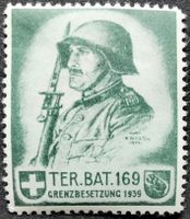 Soldatenmarke 2.WK, Ter Batallion 169, grün, Wi Ter 320