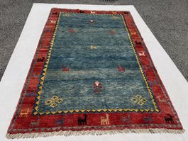 Gabbeh 270x182cm Teppich handgeknüpft sauber