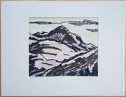 " Winterabend" - Max Bohren  -   Schweizer Kunst