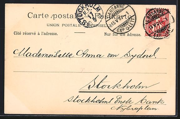 Cartoline postali: AK Vufflens, Le Chateau, 1901 – Usato da Berlin venduto da bartko-reher 1