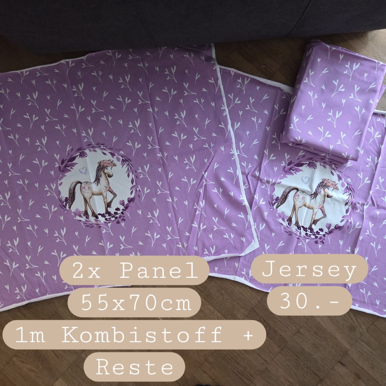 Tissus: Panel und Kombistoff Pferd Jersey – Neuf (Voir description) à Näfels par CH.Kchlineknopf