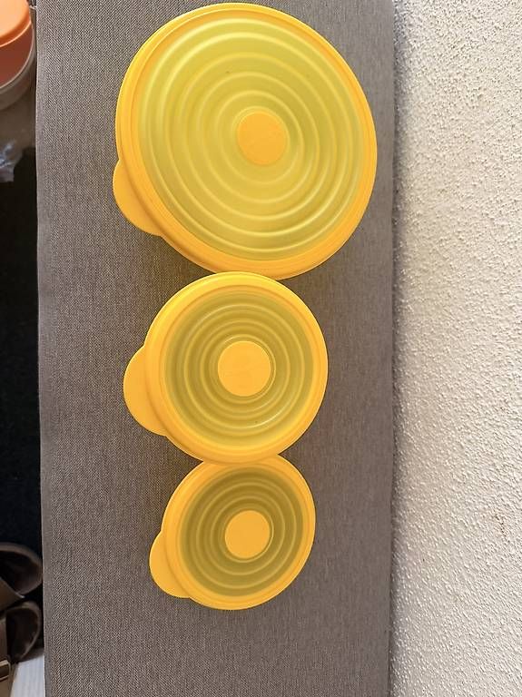 Contenitori & Simili: Tupperware Flexi Schüsselset gelb  3-teilig  neu – Usato da Bellikon venduto da Schwoscht