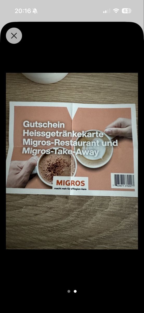 Migros Raccolte di bollini & punti: Migros Take a way – Nuovo e nell'imballaggio originale da Moosseedorf venduto da gunman82 1