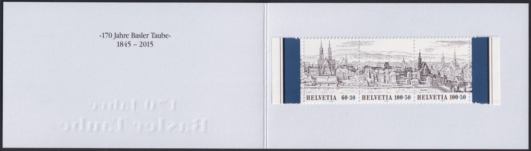Tutti i francobolli: 1845-2015, Basler-Tauben Heft mit W76-W78 ** postfrisch – Usato da Sursee venduto da Luzernerraute 1