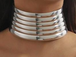 TOLLE PARTY Accessoires, Halsreif und  Armreif  in PU Silber