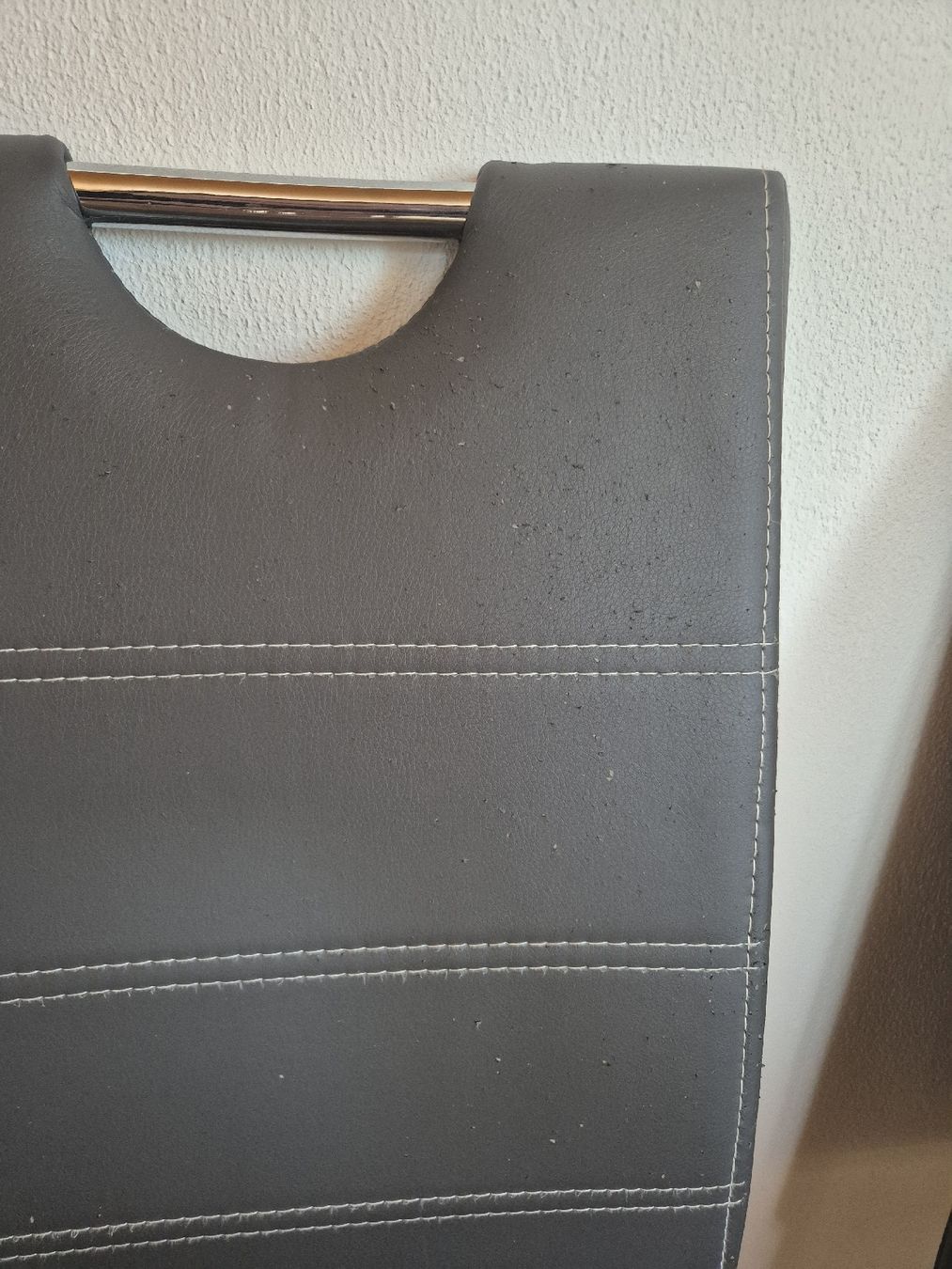Sedie: 3 Graue Lederstühle Esszimmer – Usato da Gams venduto da tischi97 3
