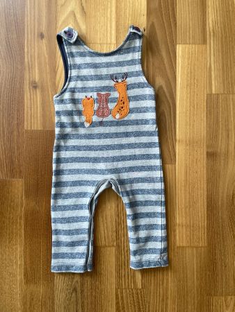 Sense Organics Strampler Latzhose gestreift  Gr 62/68