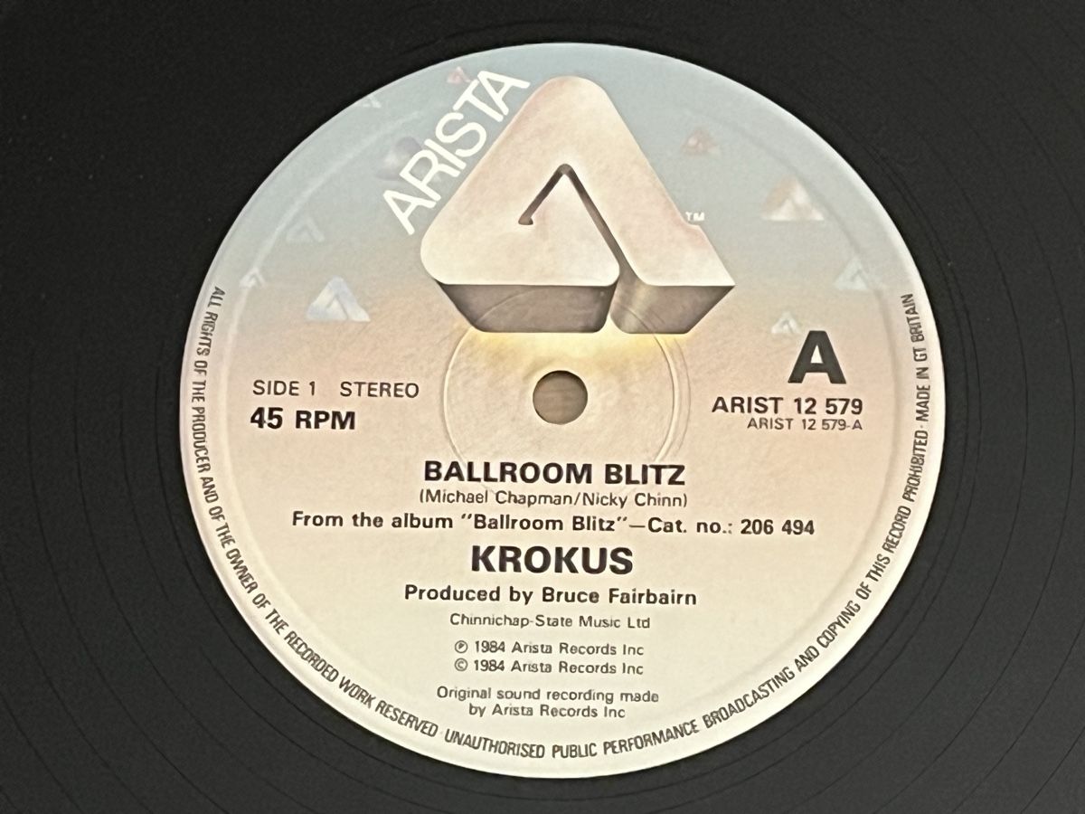 Dischi in vinile: Krokus Ballroom Blitz Maxi – Usato da Basel venduto da Vinyloase 3