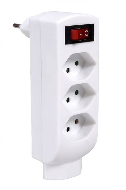 Spine: Abzweigstecker 4xT13 mit Schalter, Stecker T12,inkl.Schalter – Usato da Aesch BL venduto da maerktplatzcom