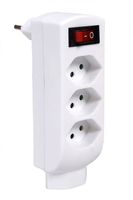 Abzweigstecker 4xT13 mit Schalter, Stecker T12,inkl.Schalter