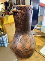 Art Nouveau Jugendstil Keramik Vase signiert