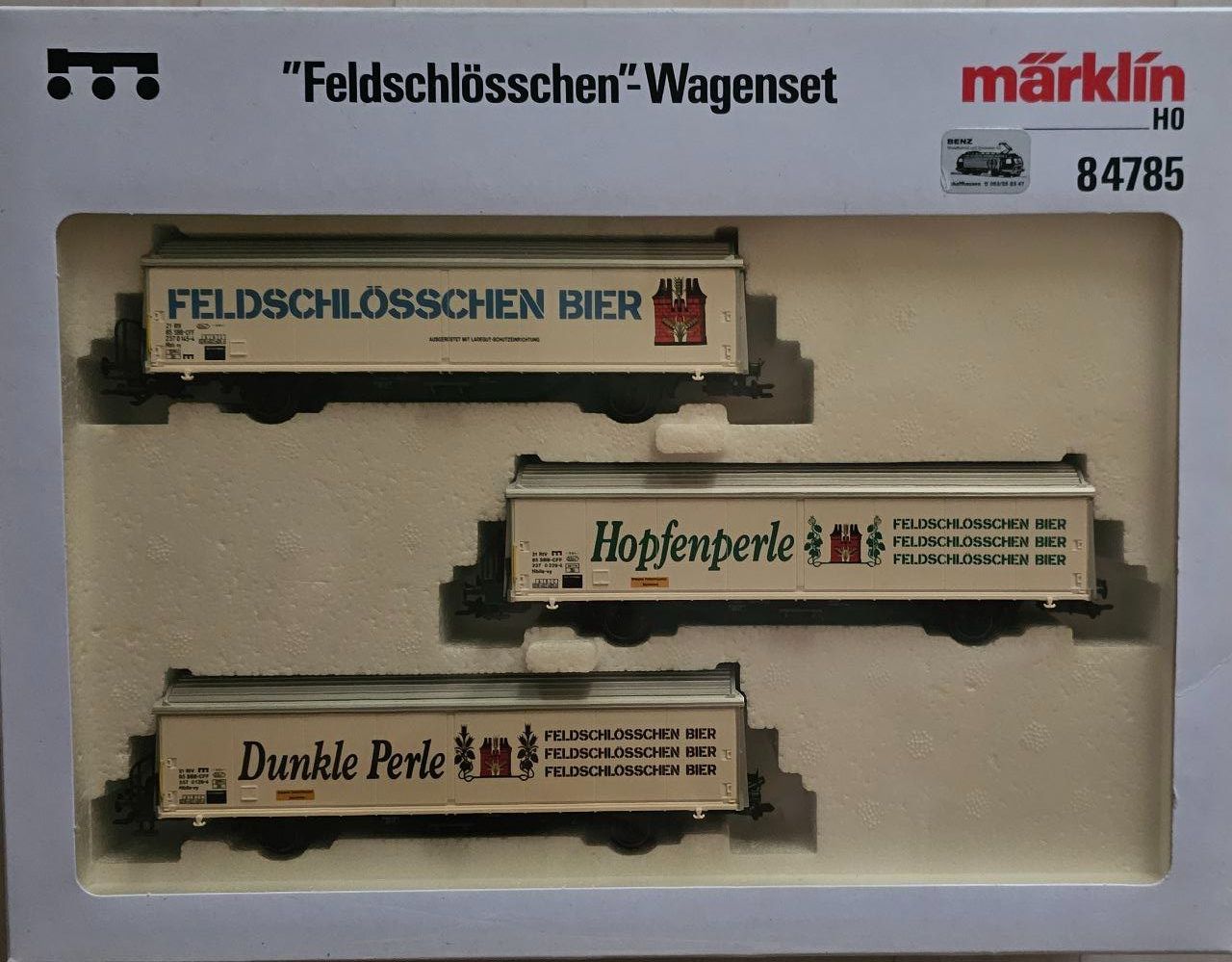 Märklin Modellini di ferrovie: Märklin H0 Feldschlösschen Wagen Set – Nuovo e nell'imballaggio originale da Siblingen venduto da Alpina8 1