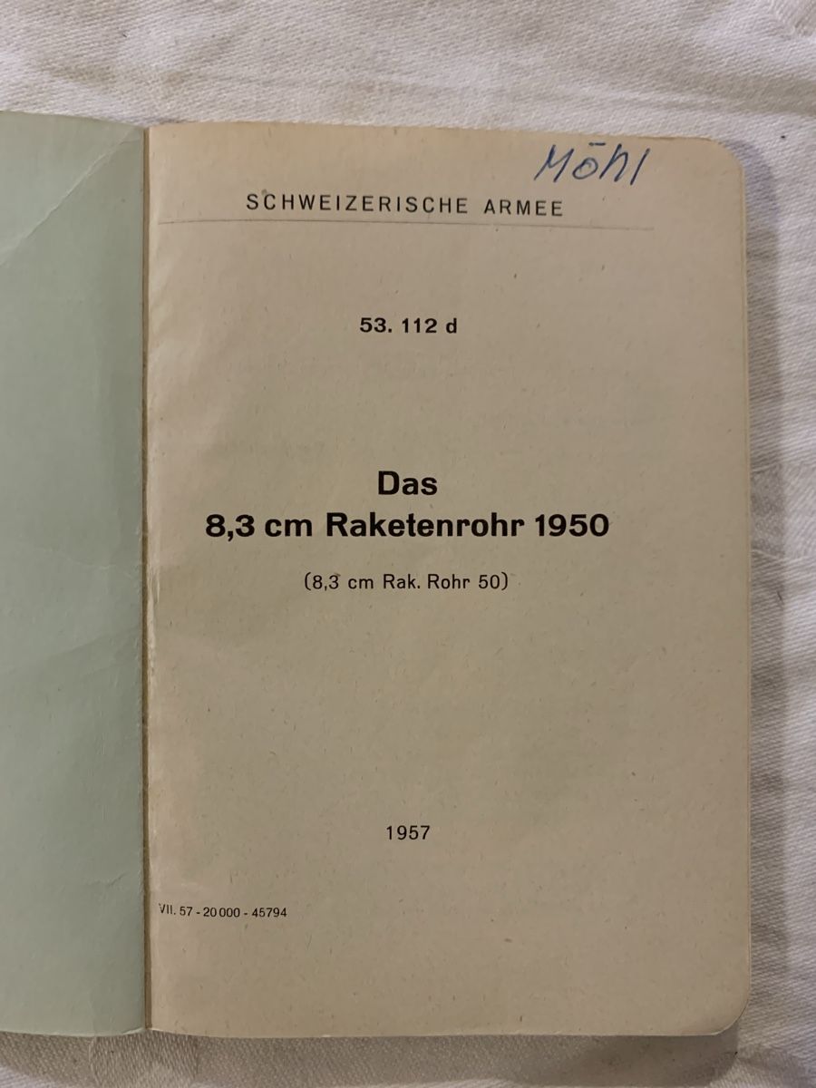 Libri: Reglement das Raketenrohr – Usato da Dotnacht venduto da tmn_8 2