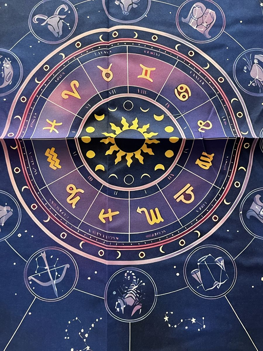 Alle Dekorationen: Altartuch mit Zodiac Kreis – Neu und originalverpackt aus Gams von Mariawicca 1
