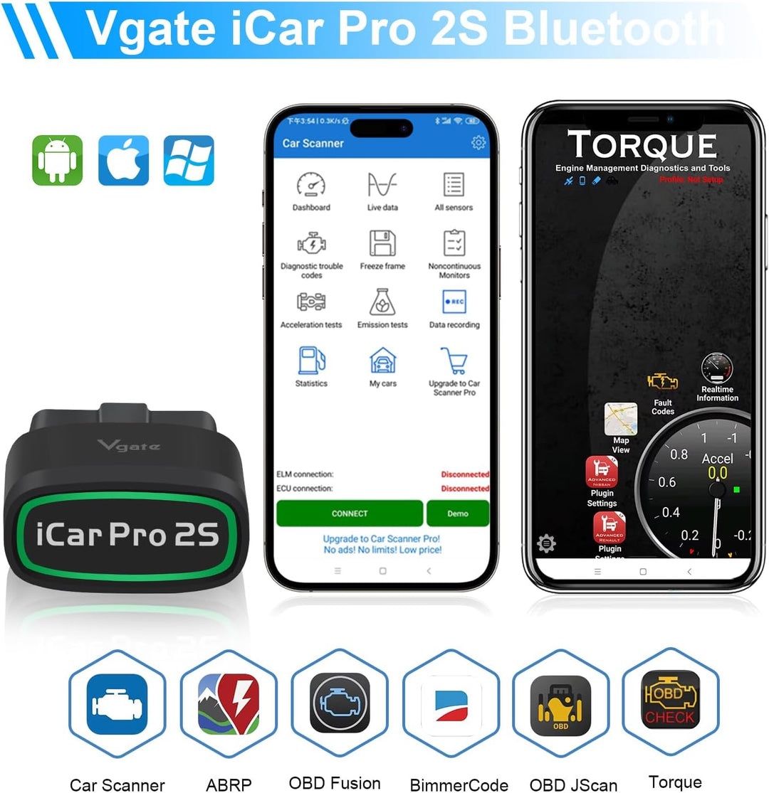 Lecteurs & Adaptateurs: ORIGINAL Vgate iCar Pro 2S OBD2 Bluetooth – Neuf avec emballage d'origine à Frauenfeld par iphone6