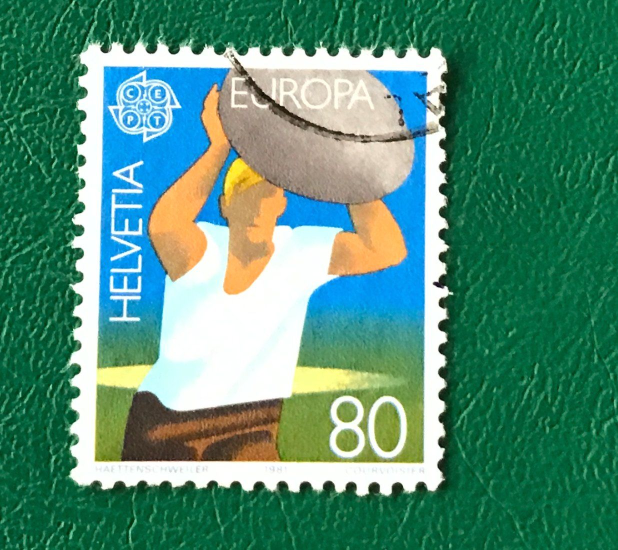 Tutti i francobolli: Nr.655  mit Stempel Steinstosser 1981    – Usato da Aarau venduto da Billa007