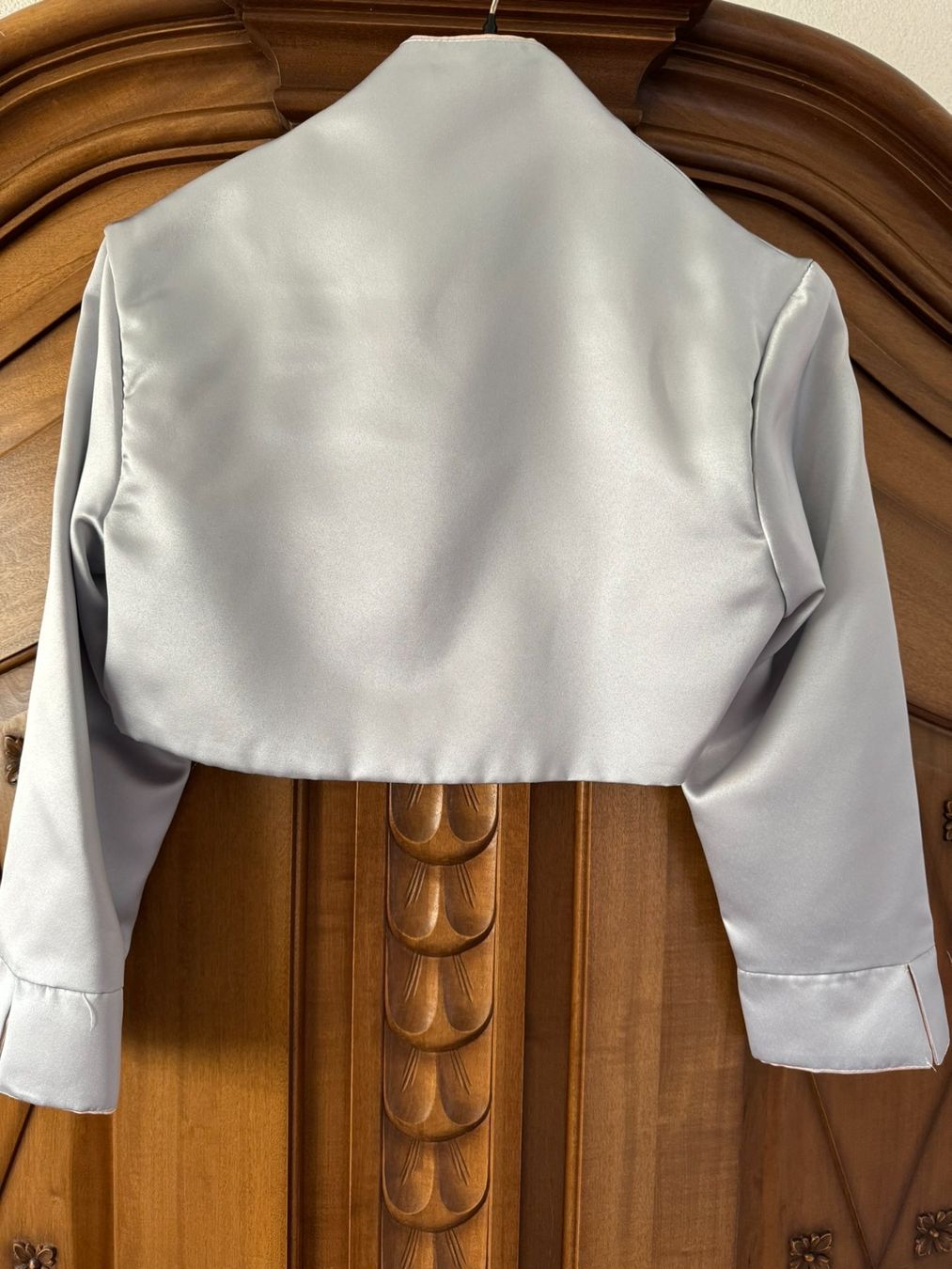 Vestiti: Abendkleid lang mit Bolero, Grösse 36/38, hellgrau/rosé – Usato da Nürensdorf venduto da Magi14 4