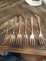 Antike 5er Set DessertgabelnVersiekbert 1 Gabel 830 Silber.