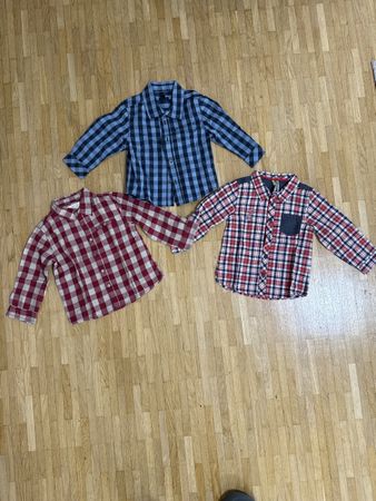 Lot de 3 chemises à carreaux pour garçon, taille 18 mois