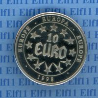 XXm___0.00 1998 Europa 10 Euro Phantasie stgl Medaille