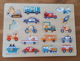 *HOLZ - FAHRZEUG - PUZZLE* 30 X 40 X 2/U - BOOT FEHLT/TIPTOP
