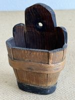 Schönes antikes kleines Holzfass Bauerngefäss