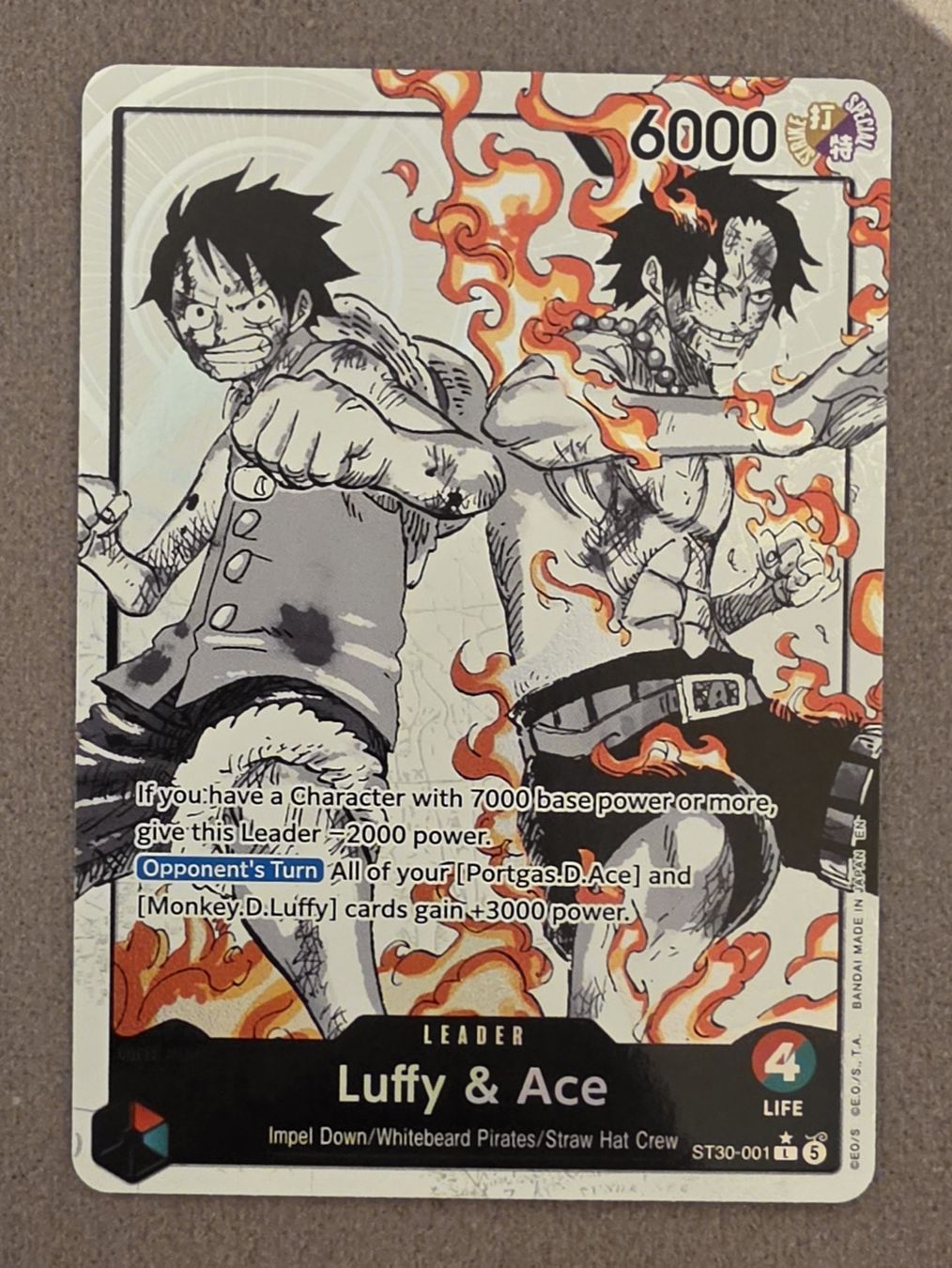 Bandai Cartes à collectionner: Luffy & Ace PROMO ST30-001 – Neuf (Voir description) à Melano par emm_m2jq