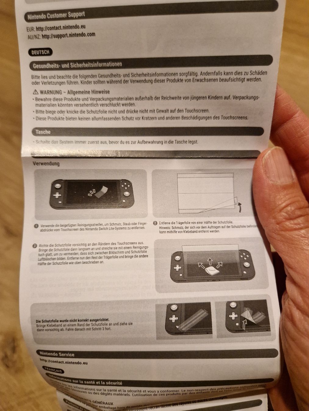 Ritocchi & pellicole di protezione: Schutzfolie für Nintendo Switch Lite  – Nuovo e nell'imballaggio originale da Wimmis venduto da traubenq 2