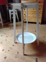 Beistelltisch mit Tablett, weiss, Top Zustand!