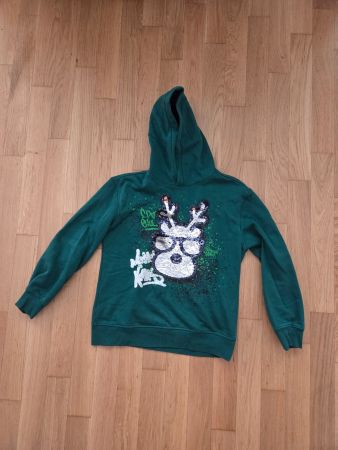 Kapuzenpullover C&A gruen Grösse 152cm guter Zustand