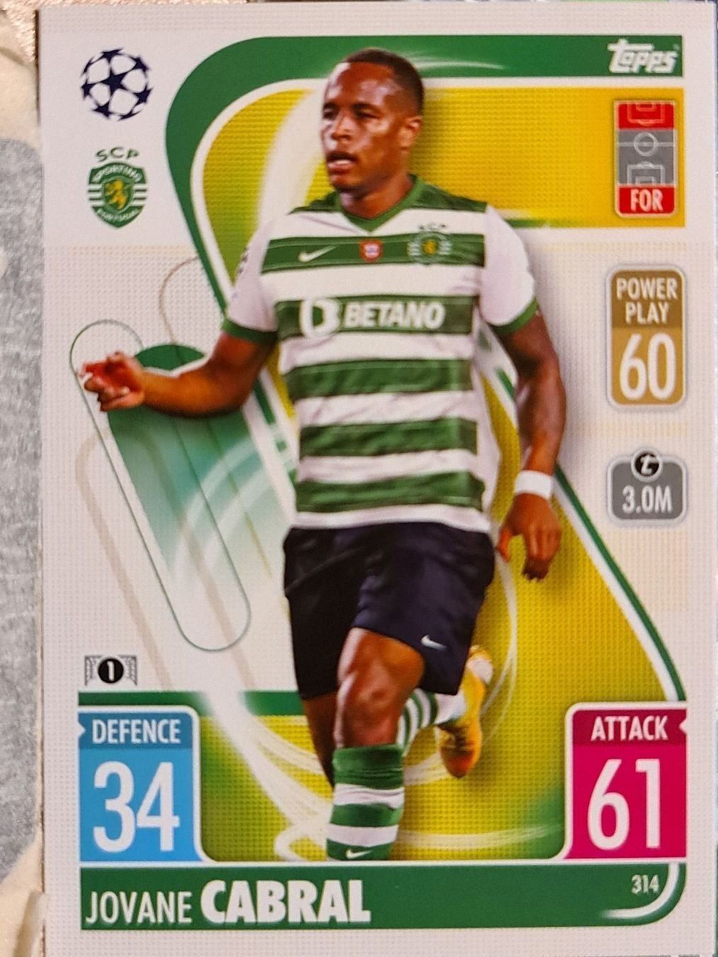 Topps Sammelbilder & Trading cards: Topps Match Attax 314 – Gebraucht aus Dintikon von Prime-shop