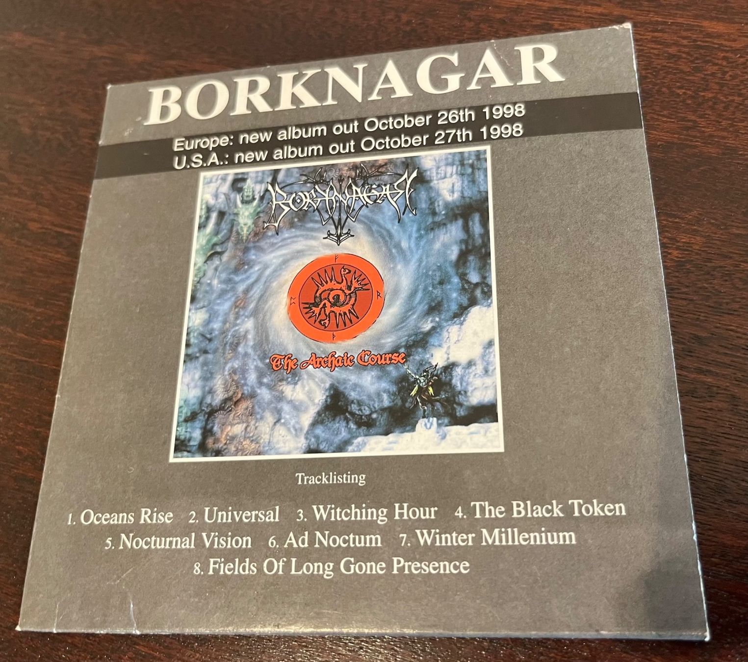 CD: CD - Borknagar - The Archaic Course - Promo - 1998 – Usato da Bergdietikon venduto da Lowieken