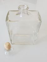 Carafe en verre vintage avec bouchon en liège