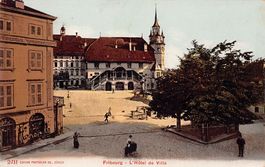 Fribourg, Hôtel de Ville, circulée 1911