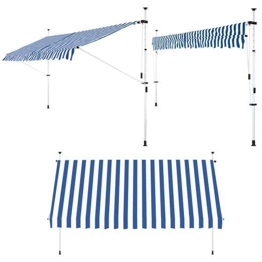 Tende da sole: Klemmmarkise Blau/Weiß 250cm – Nuovo e nell'imballaggio originale da Winterthur venduto da aredo 3