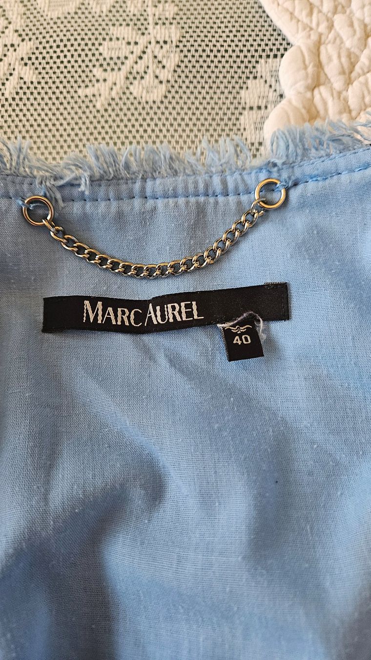 Giacche: Blazer Jacke Gr. 40, helles Jeansblau Blau Marc Aurel – Usato da Gossau ZH venduto da Goes05 9